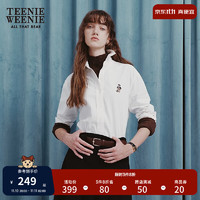 Teenie Weenie小熊20美拉德牛津纺衬衫纯色衬衣长袖女 象牙白 155/XS
