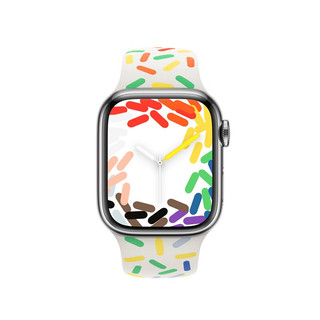 Apple  41 毫米彩虹版运动型表带 - M/L  原厂表带  表带  手表表带
