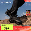 adidas 阿迪达斯 TERREX UNITY LEA LOW男女户外运动登山徒步鞋 黑色/灰色 42.5(265mm)