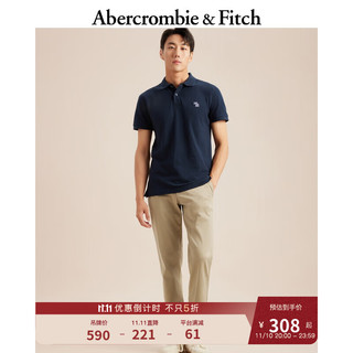 ABERCROMBIE & FITCH男装 美式潮流复古商务通勤日常百搭直筒卡其休闲长裤 326109-1 卡其色 30/30 (175/76A)