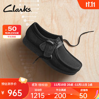 Clarks其乐袋鼠厚底鞋女鞋单鞋2023复古时尚休闲鞋 黑色 261747464 39
