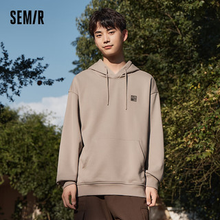 森马（Semir）卫衣男文艺刺绣时尚加绒套头上衣 沙卡50434 180/96A/XL