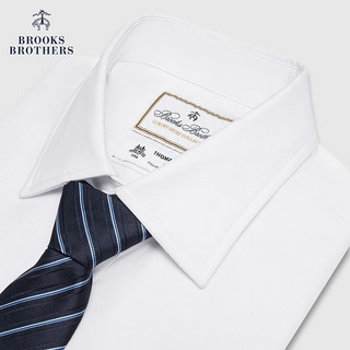 布克兄弟（BrooksBrothers）男士纯棉超修身商务长袖正装衬衫 1001-白色 16/3/H