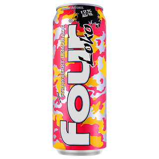 Four Loko 四洛克 预调鸡尾酒 洋酒 果酒 迷彩系列草莓柠檬味695ml一罐装