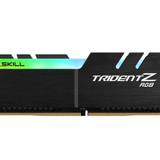 G.SKILL 芝奇 幻光戟系列 DDR4 3000MHz RGB 台式机内存 灯条 黑色 8GB F4-3000C16S-8GTZR