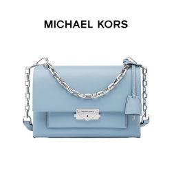 MICHAEL KORS 迈克·科尔斯 MK Cece中号纯色链条皮质翻盖单肩包斜挎女包 30S9S0EL2L
