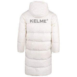 KELME卡尔美运动羽绒服女 长款大衣加厚保暖鸭绒冬装外套