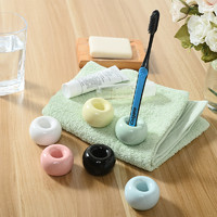 日式简约创意陶瓷牙刷架放置底座托家用卫生架浴室免打孔牙刷座托
