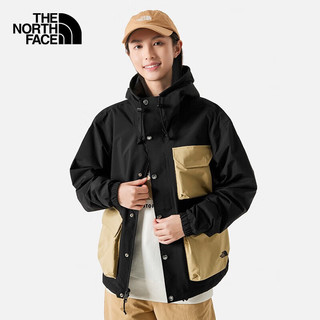 北面（The North Face）百补单层冲锋衣男户外防水透气 UK2/黑色 L/175