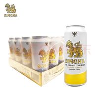 SINGHA 胜狮 大麦淡色拉格精酿啤酒 490ml*12听 泰国进口啤酒