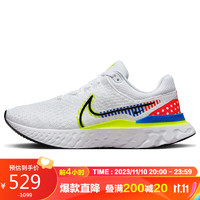 NIKE 耐克 跑步鞋男缓震REACT INFINITY 3运动鞋DX1629-100白41