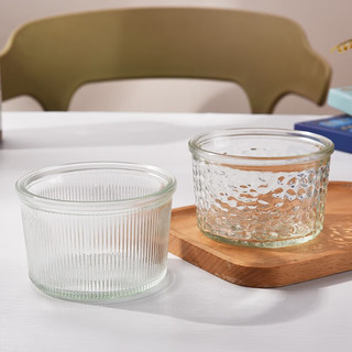 蒂乐森北欧ins风玻璃碗水果沙拉碗家用吃饭小碗辅食碗 玻璃碗1个款式