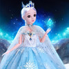 尔苗 芭蕾巴比娃娃玩具女孩爱莎公主智能对话换装洋娃娃儿童节生日礼物 60cm-冰雪公主-对话版