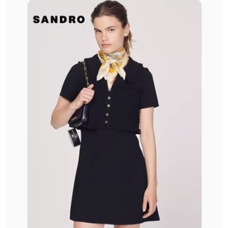 Sandro 法式气质V领连衣裙 SFPRO02481