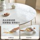 林氏家居法式奶油风小型岩板餐桌家用伸 LH628R6-A1.3米餐桌+LH333S1-A餐椅*4