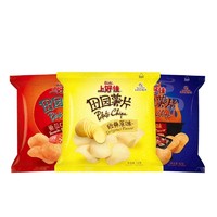 Oishi 上好佳 田园薯片原味+烤肉味+番茄味 各1袋 12g/袋