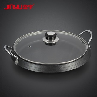 jinyu 金宇 卡式炉烤盘 烧烤盘烤肉盘电磁炉烤盘 户外不粘通用电陶炉