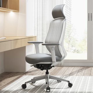 88VIP：okamura 冈村 sylphy light-X 人体工学椅 灰色白框 含头枕