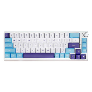 KZZI 珂芝 K68Pro 68键 2.4G蓝牙 多模无线机械键盘 碧蓝海 相聚轴 RGB