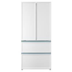 Haier 海尔 零距离嵌入系列 BCD-501WGHFD14W9U1 风冷法式多门冰箱 501L 白巧色