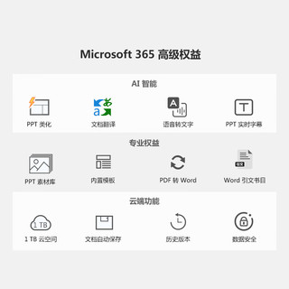 Microsoft 微软 365家庭版个人版正版密钥Office365永久激活2021Mac