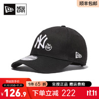 NEW ERA 纽亦华 帽子男女940硬顶MLB刺绣大标NY弯檐潮流休闲棒球帽