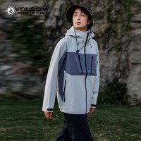 VOLCOM 钻石户外登山硬壳冲锋衣款式外套2023防水防风撞色夹克