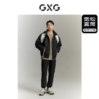 【龚俊心选】GXG男装 双色加绒宽松日系口袋工装裤伞兵裤休闲裤男