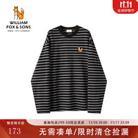 William fox&sons; 100%长绒棉条纹长袖T恤 WF331104