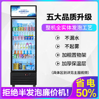 商用大容量饮料柜立式冰箱冰柜玻璃单双门超市啤酒保鲜冷藏展示柜