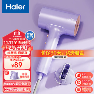 Haier 海尔 电吹风机 千万级负离子大功率  HCZ1 灵境紫