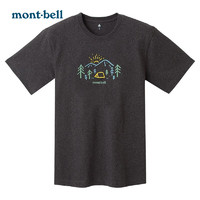 mont·bell Montbell蒙贝欧短袖T恤夏季情侣款款户外运动半袖上衣纯棉打底衫