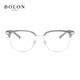  BOLON 暴龙 近视眼镜框 新品眉架复古眼镜架  BJ6105 暴龙眼镜  B16-银色+透灰色　