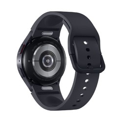 SAMSUNG 三星 Galaxy Watch6 智能手表 44mm 黑色表壳 云影灰硅胶表带（北斗、血压、GPS、ECG）