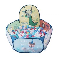 babygo 儿童可折叠海洋球池室内婴儿投篮帐篷宝宝小投手游戏池玩具