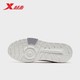 XTEP 特步 男鞋板鞋2023春季新款低帮滑板潮流增高学生舒适运动 帆白/岩石灰 42