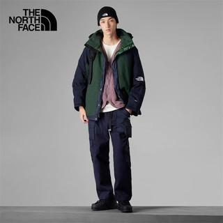 北面（The North Face）UE先锋设计拼色羽绒服男保暖鹅绒填充休闲外套83Q2 I0P/绿色 XL180/108