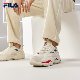 FILA 斐乐 TRACER轻便运动鞋男2023透气跑步鞋老爹鞋男子休闲鞋