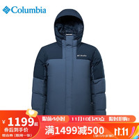 Columbia哥伦比亚羽绒服男新防寒保暖灰鸭绒防风外套WE0184 478 M