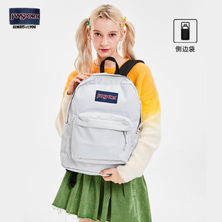 JANSPORT 杰斯伯 双肩包女24年男包运动休闲背包书包 4QUT88T 初雪/奶灰色-秋冬