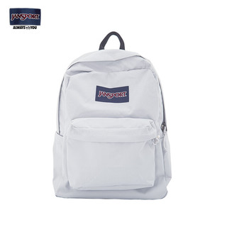 JANSPORT 杰斯伯 双肩包女24年男包运动休闲背包书包 4QUT88T 初雪/奶灰色-秋冬