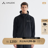 巍德（VAUDE）软壳衣男款秋冬季户外运动防风透气徒步登山服保暖夹克外套 VAUDE黑 M