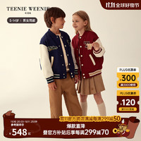 Teenie Weenie Kids小熊童装男女童运动撞色棒球服 藏青色 110cm