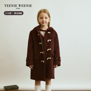 Teenie Weenie Kids小熊童装男女童双面呢连帽大衣 藏青色 130cm