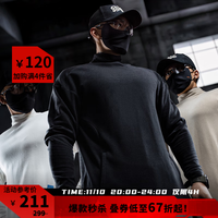 Monster Guardians运动卫衣男 柔软亲肤舒适保暖半高领德绒卫衣 深空灰 Space Grey S