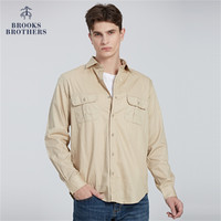 补贴购：Brooks Brothers 男士秋冬新纯棉双口袋长袖休闲衬衫