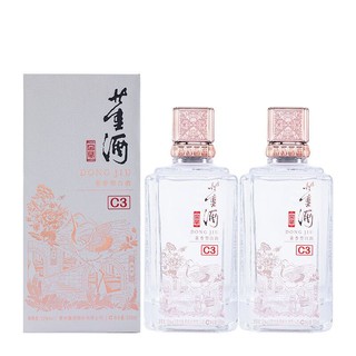 董酒 窖藏C3 50度500ml*2瓶装兼香型纯粮白酒礼盒装送礼