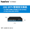 海思视讯（hasivo）高性能10G SFP+万兆上行交换机企业家用S1100W-8G-1SX-SE 4*2.5G RJ45+2*10G SFP