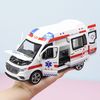 MINI AUTO 建元 合金救护车儿童超大号合金仿真可开门声光玩具车小汽车模型玩具
