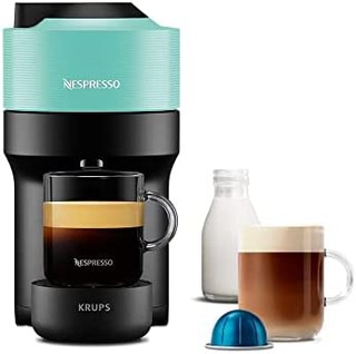 NESPRESSO 浓遇咖啡 Vertuo Pop 咖啡包机 Krups 出品,水薄荷色,XN920440